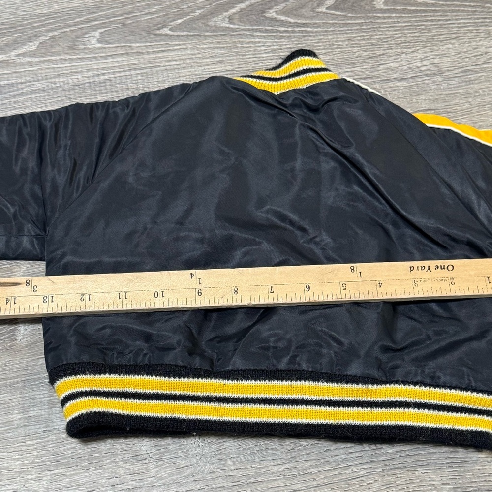 Vintage Steelers Stahl-Urban NFL satin bomber jacket Coat 2T baby toddler - Picture 9 of 9